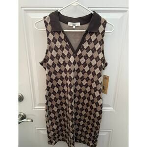 Women's New w/tags Madden NYC dress size large 11-13 paisley print with collar